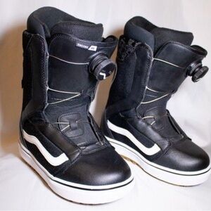 Vans Black & White Snowboard Boots